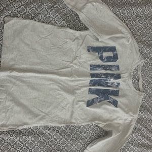 PINK campus long sleeve tee